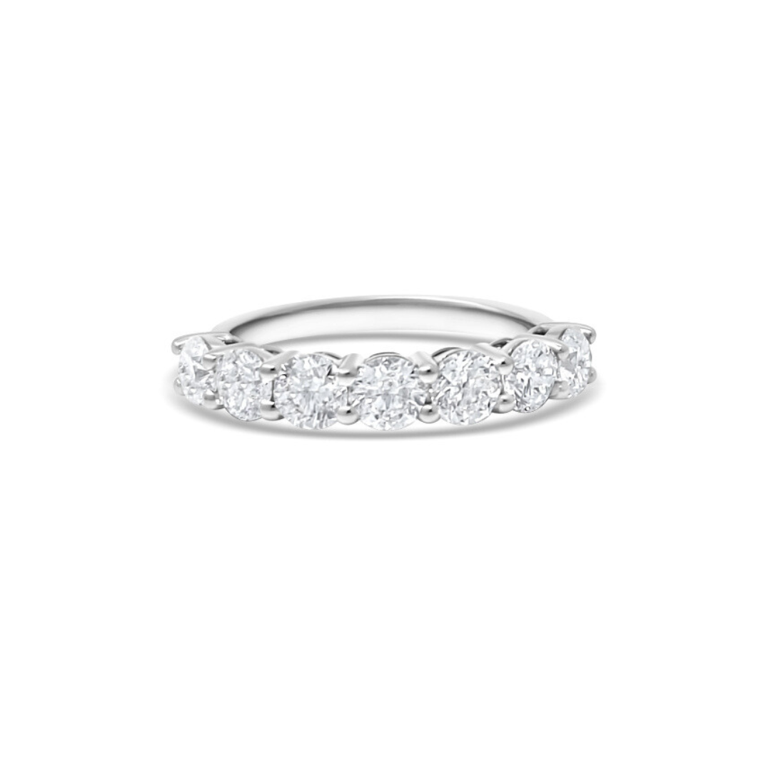 White Gold Ethical Diamond Claw Set Eternity Ring 1.50ct