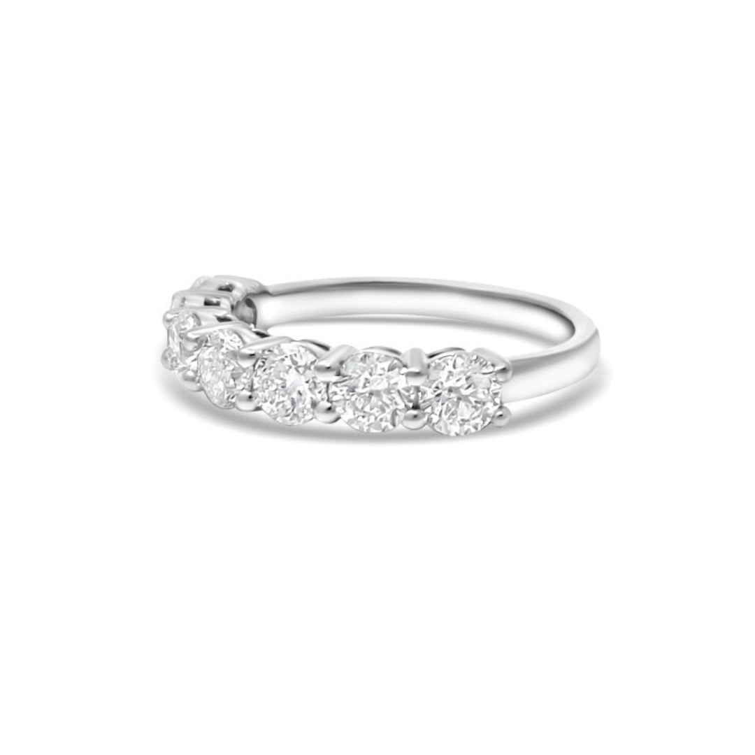 White Gold Ethical Diamond Claw Set Eternity Ring 1.50ct
