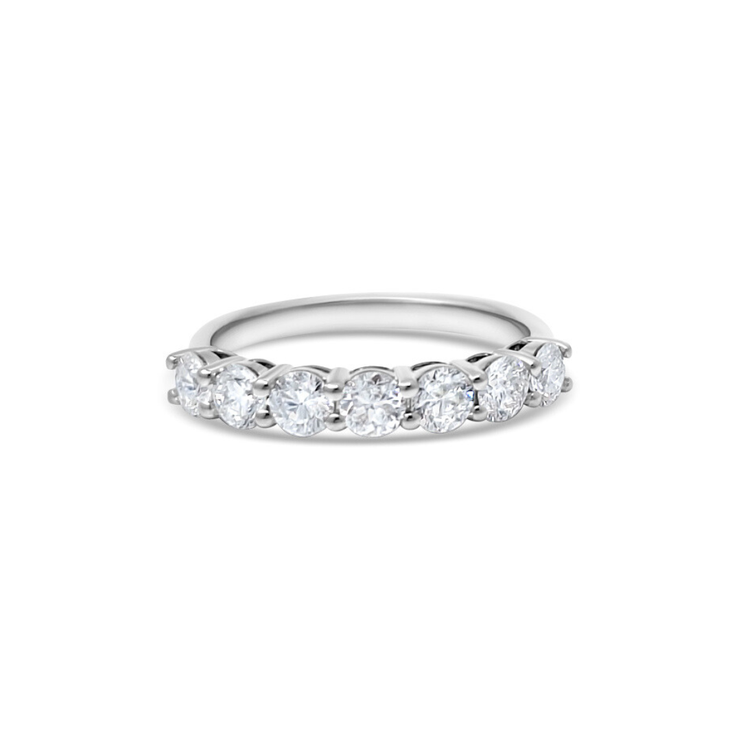 White Gold Ethical Diamond Claw Set Eternity Ring 1.00ct
