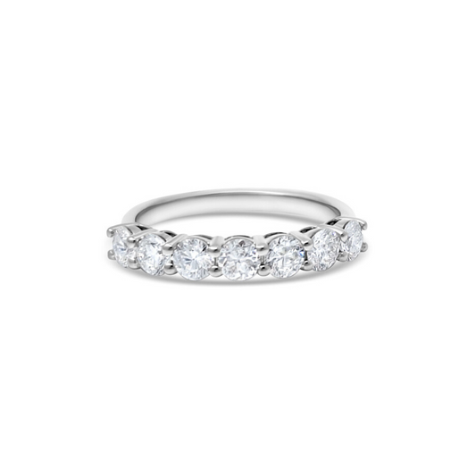 White Gold Ethical Diamond Claw Set Eternity Ring 1.00ct