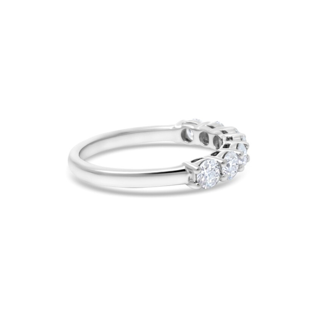 White Gold Ethical Diamond Claw Set Eternity Ring 1.00ct