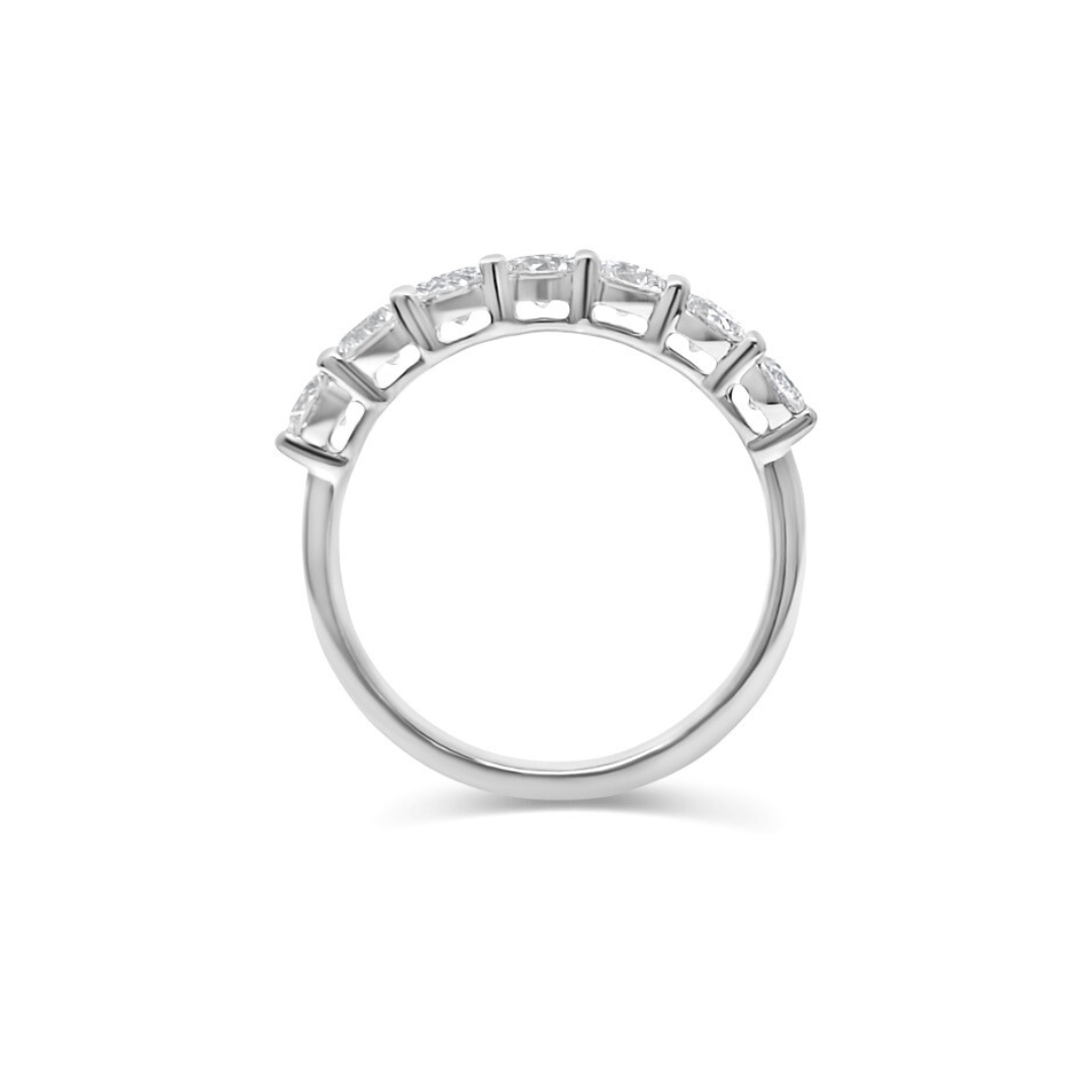 White Gold Ethical Diamond Claw Set Eternity Ring 1.00ct