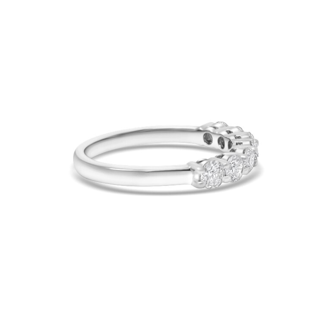 White Gold Ethical Diamond Claw Set Eternity Ring 0.75ct