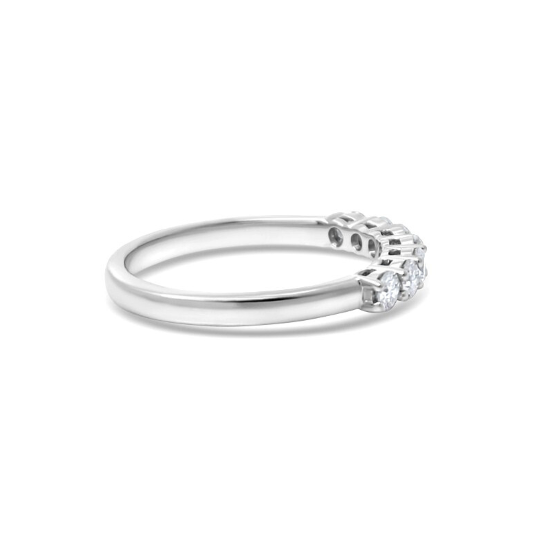 White Gold Ethical Diamond Claw Set Eternity Ring 0.50ct