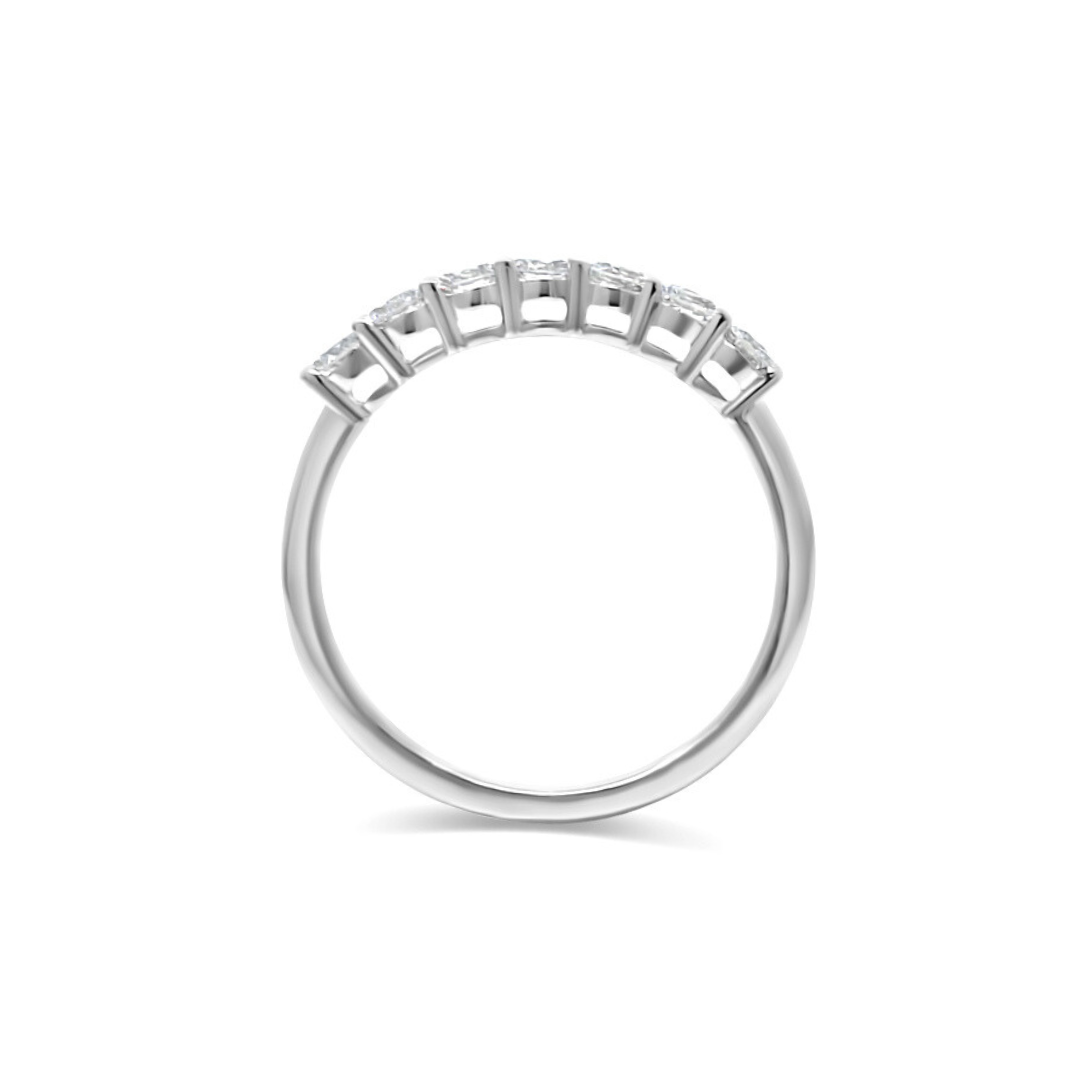 White Gold Ethical Diamond Claw Set Eternity Ring 0.50ct