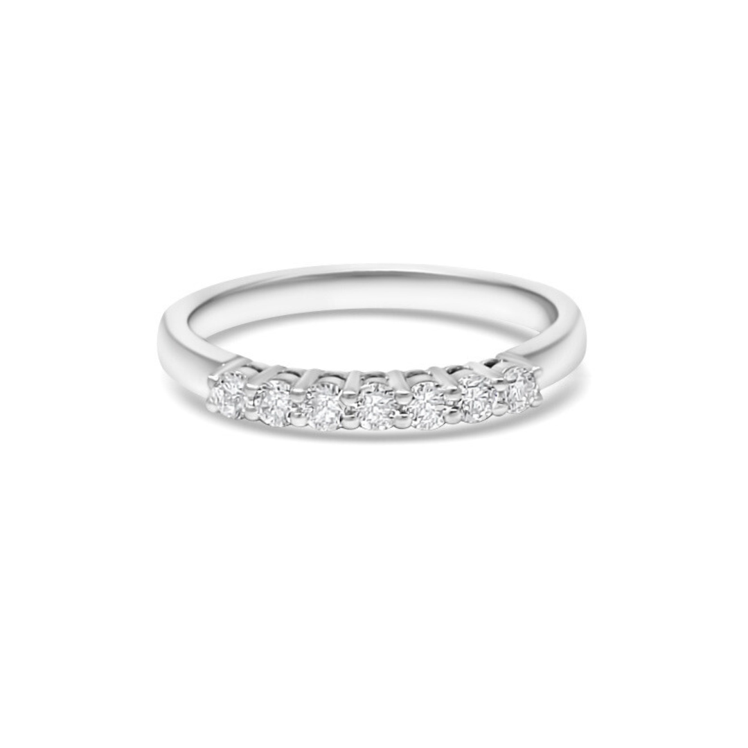 White gold Ethical Diamond Claw Set Eternity Ring 0.25ct