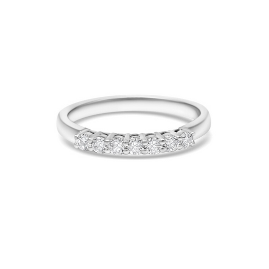 White gold Ethical Diamond Claw Set Eternity Ring 0.25ct