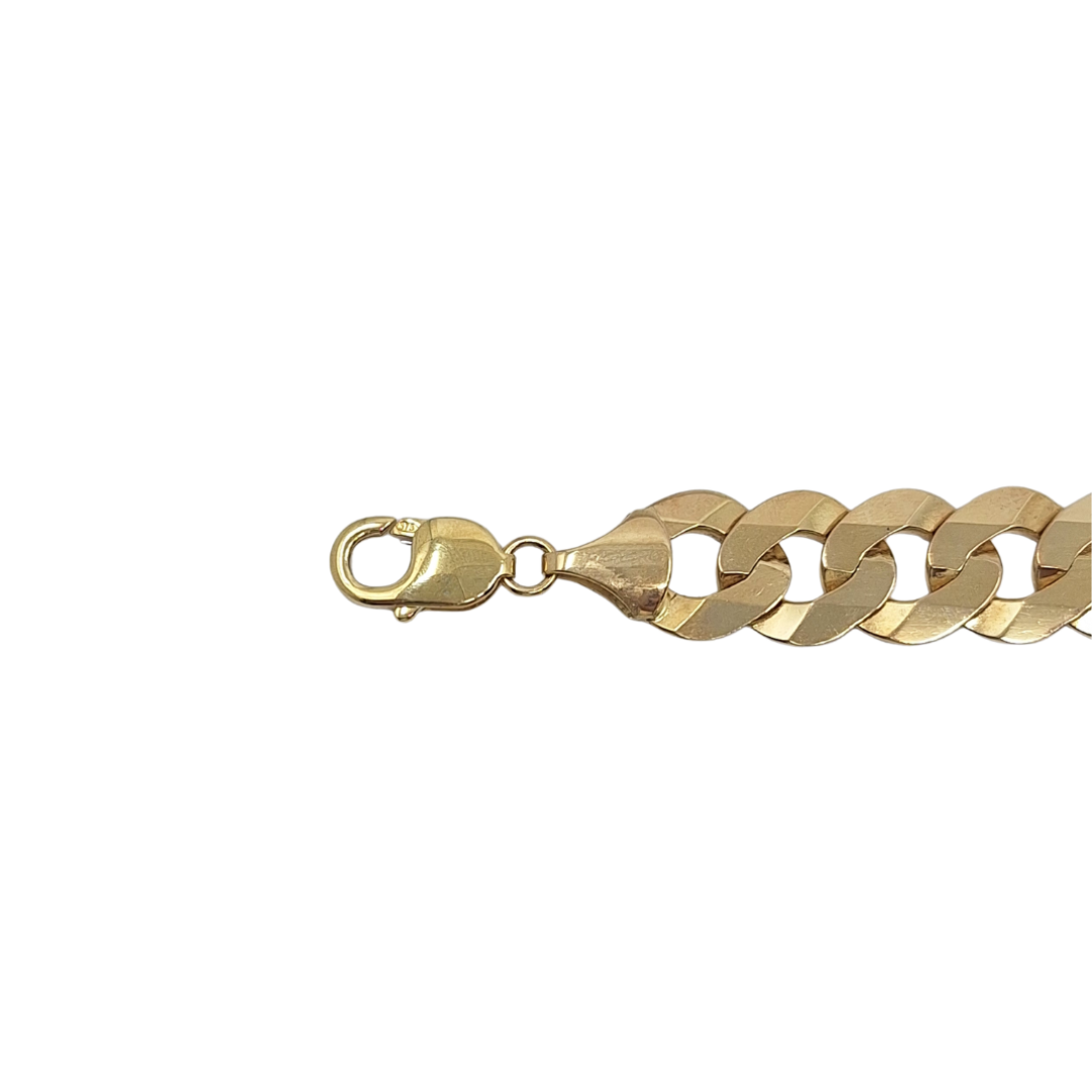 9ct Yellow Gold Curb Bracelet