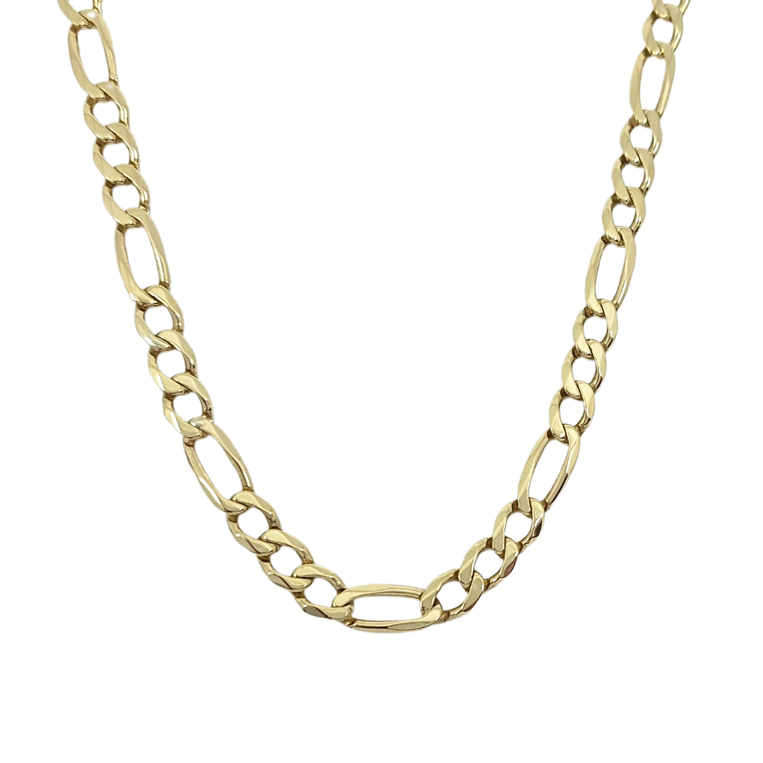 9ct Yellow Gold Figaro Chain 26"