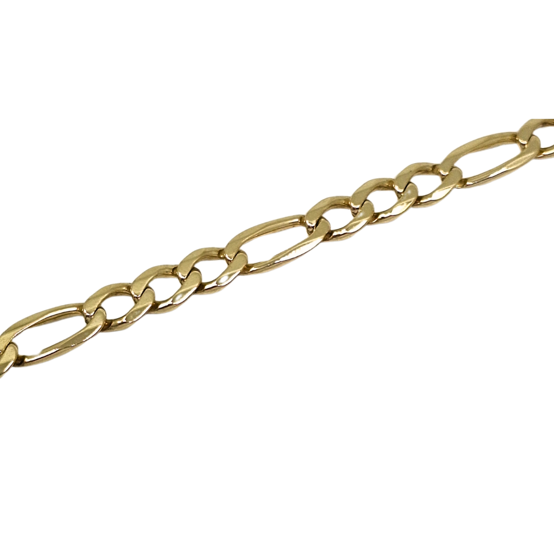 9ct Yellow Gold Figaro Chain 26"
