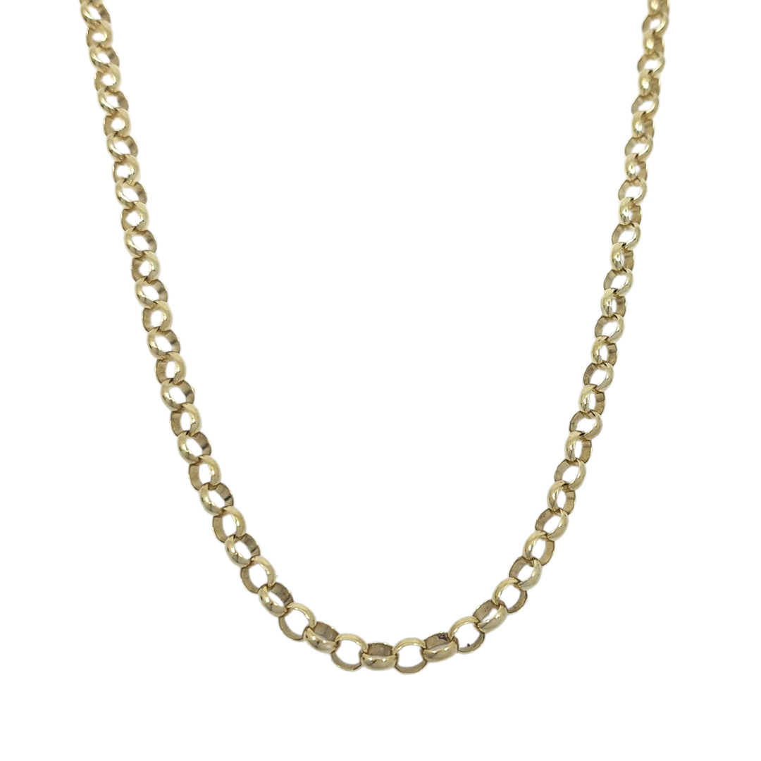 9ct Yellow Gold Belcher Chain 20"