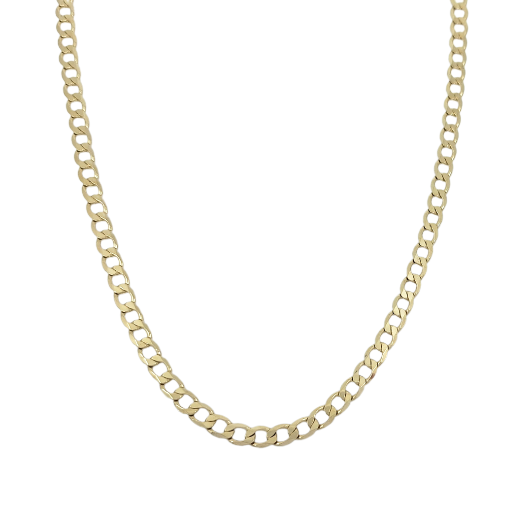 9ct Yellow Gold Curb Chain 20"