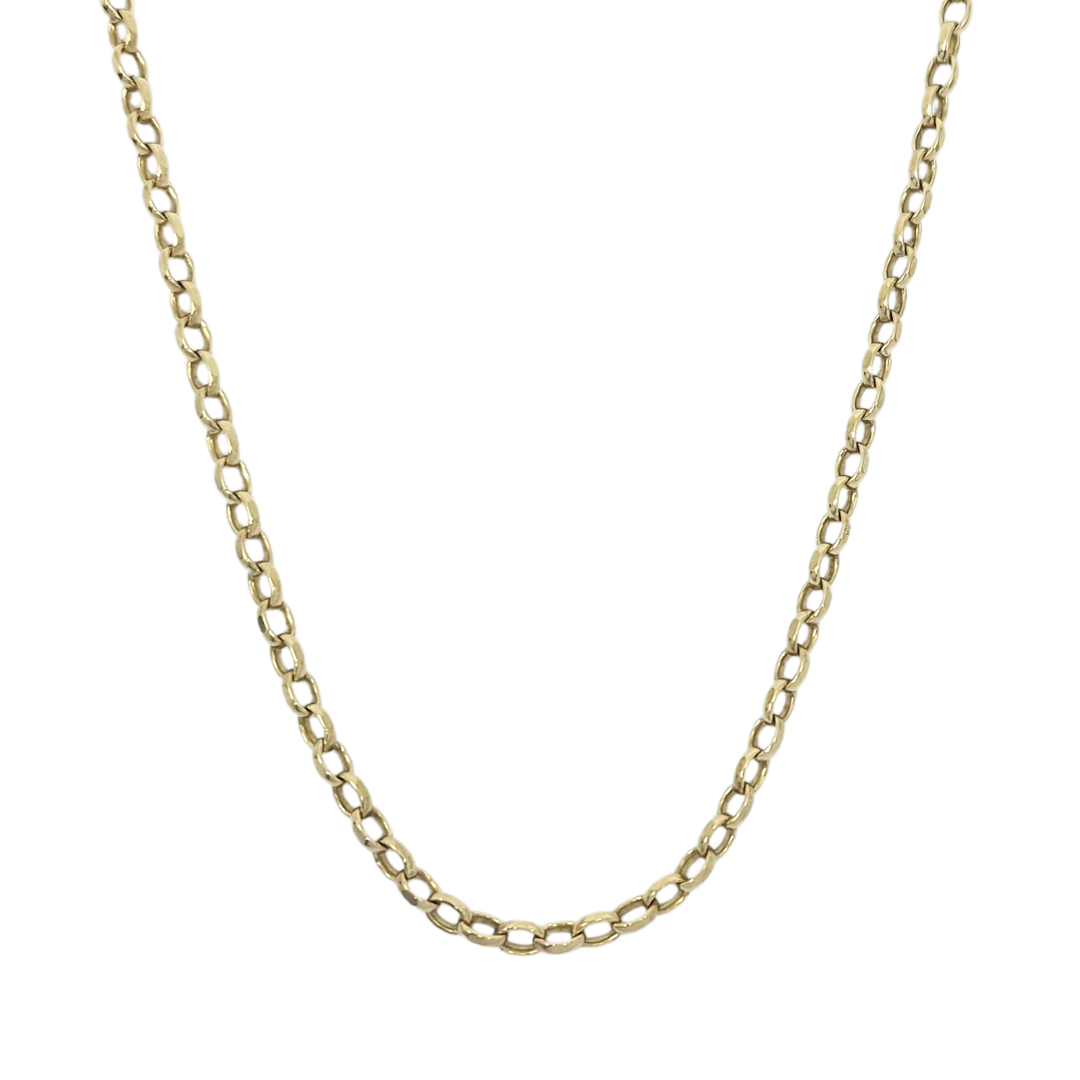 9ct Yellow Gold Belcher Chain 25"