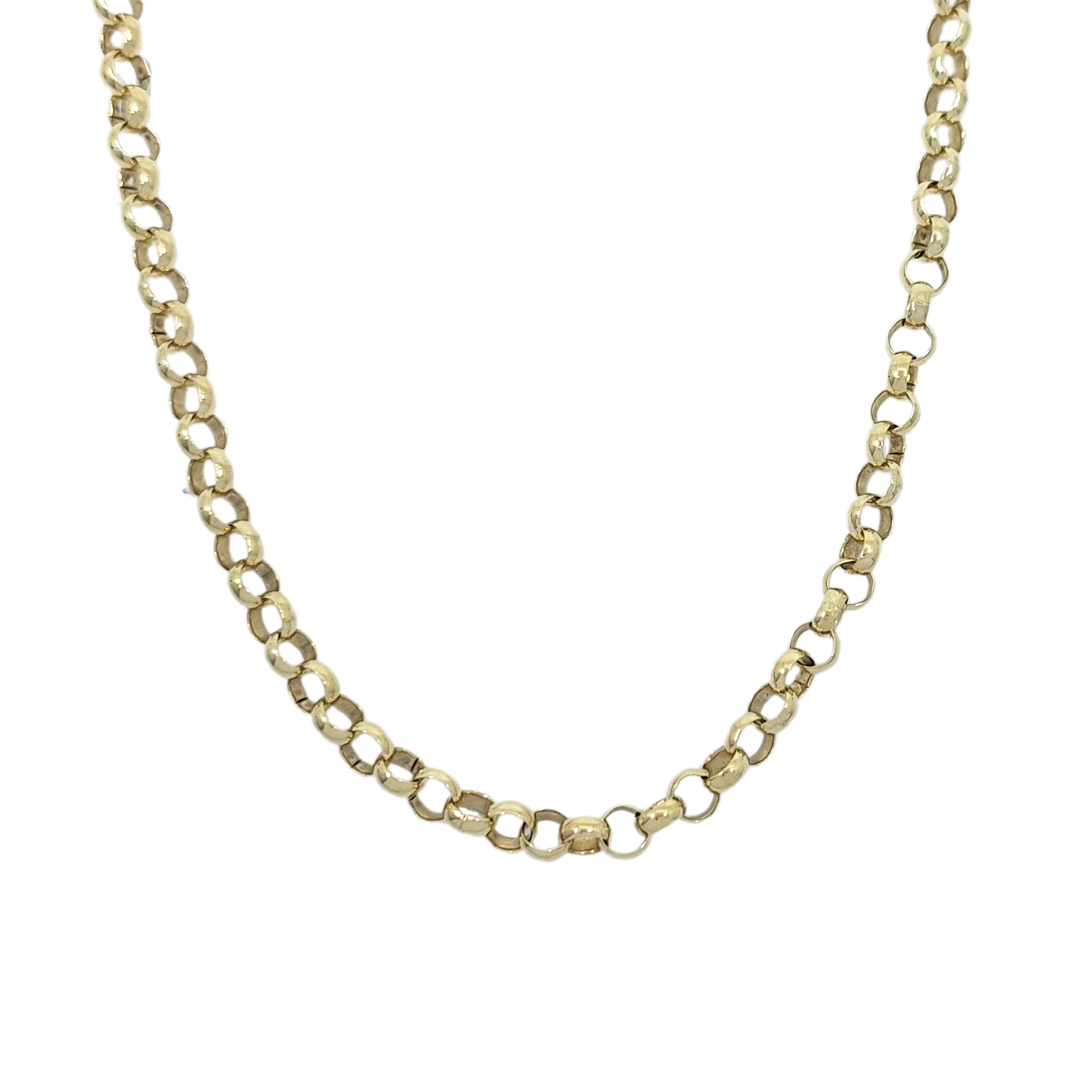 9ct Yellow Gold Belcher Chain 20"