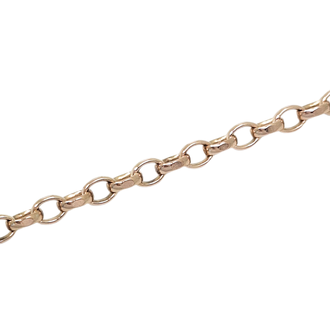 9ct Rose Gold Belcher Chain 24"
