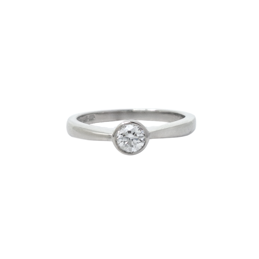 18ct White Gold Diamond Solitaire Ring 0.25ct