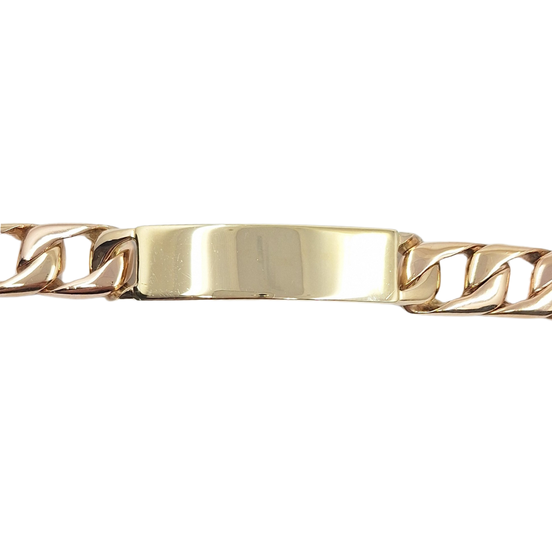 9ct Yellow Gold Heavy Identity Bracelet 8.25"