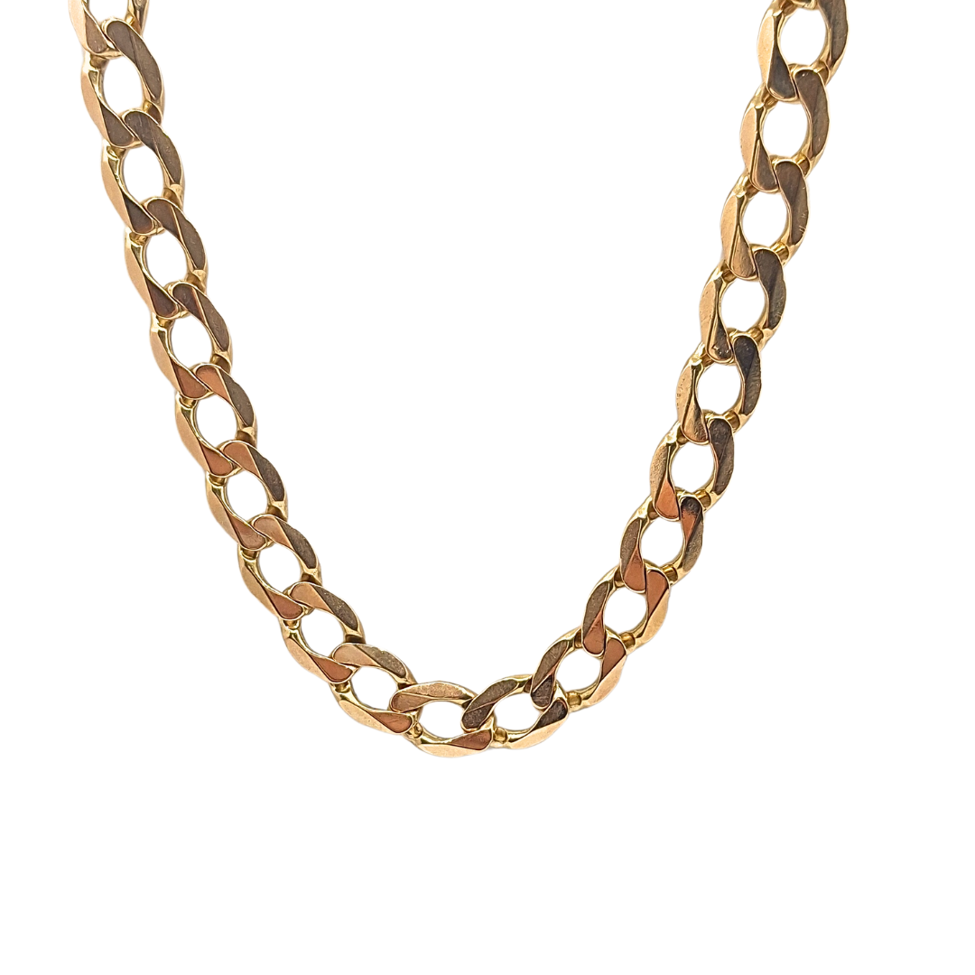 9ct Yellow Gold Curb Chain 20"
