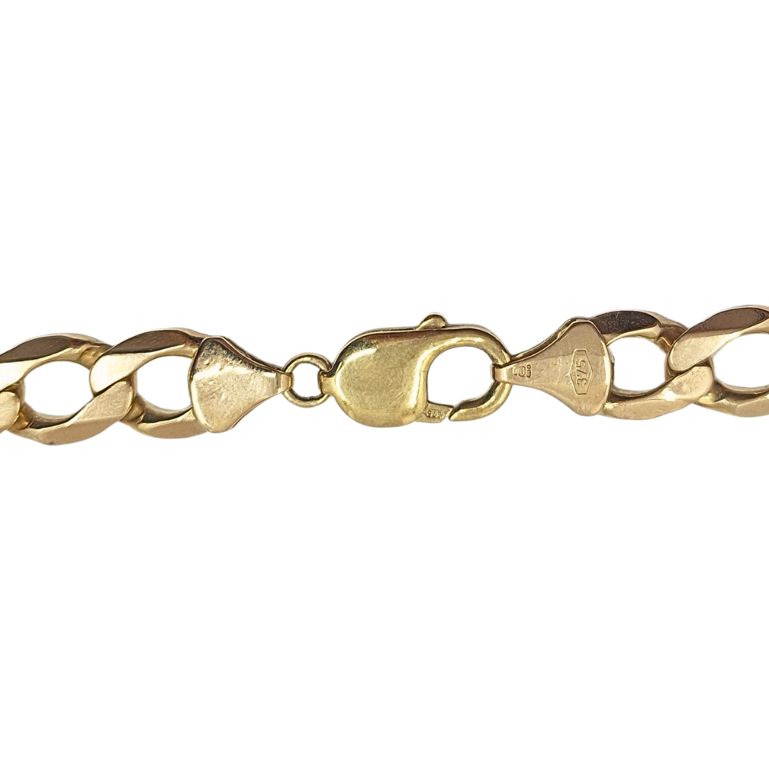 9ct Yellow Gold Curb Chain 20"
