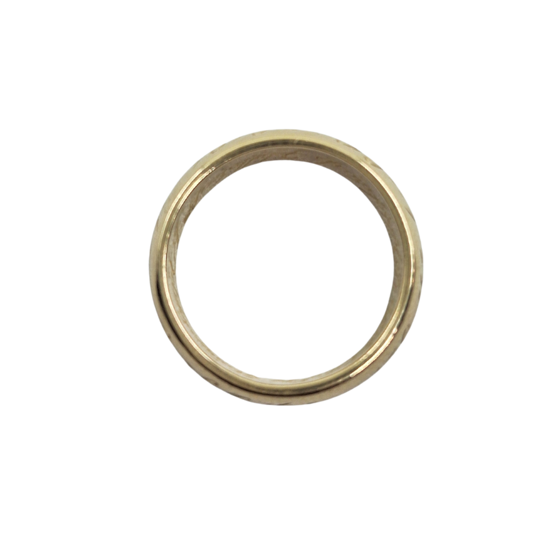 9ct Yellow Gold Lord Of The Rings Band Ring