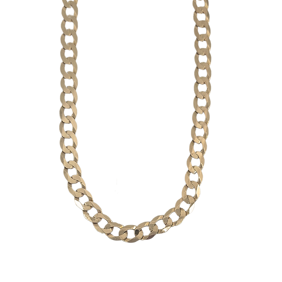 9ct Yellow Gold Curb Chain 20"
