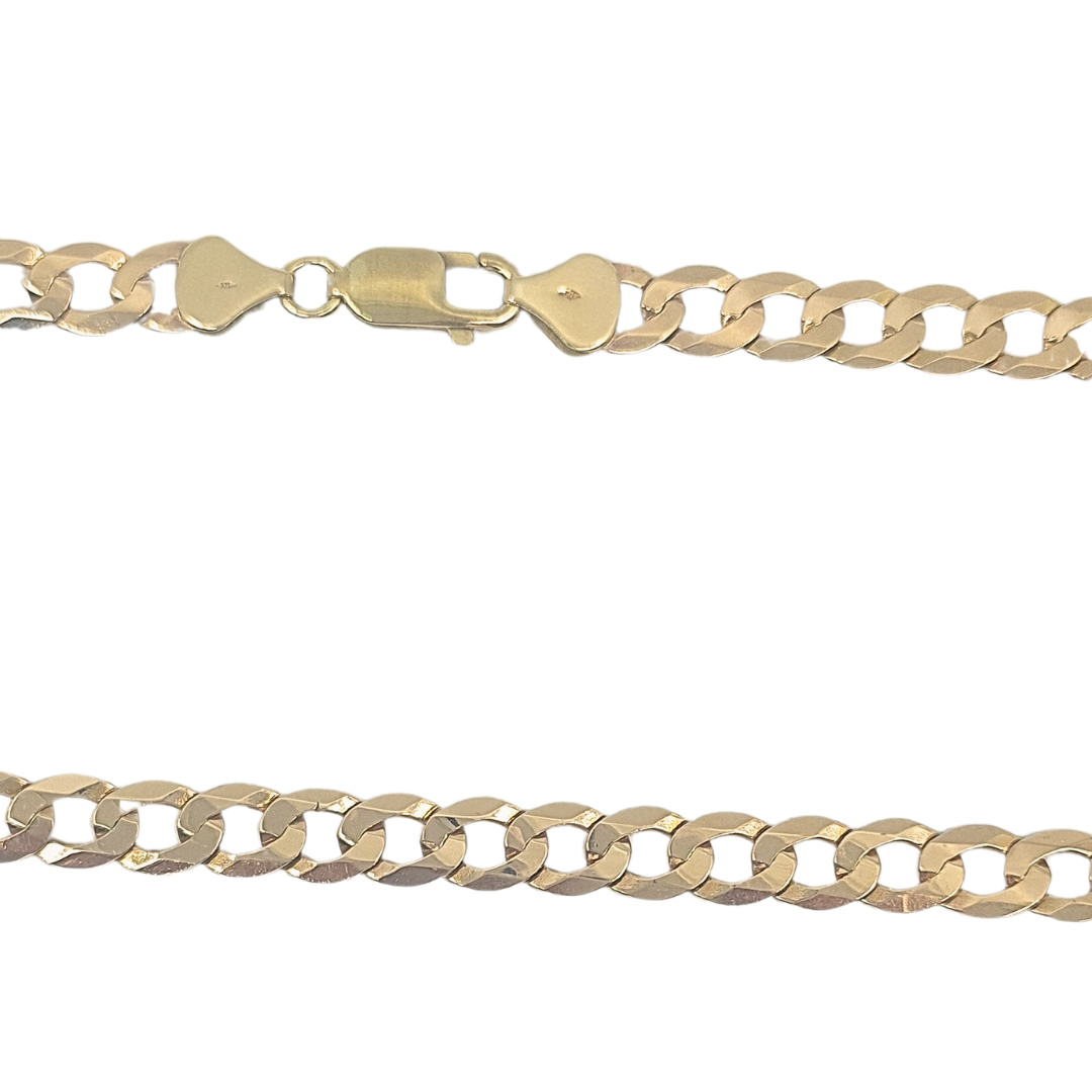 9ct Yellow Gold Curb Chain 20"