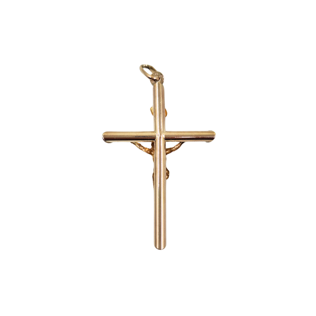 9ct Yellow Gold Crucifix Cross Pendant