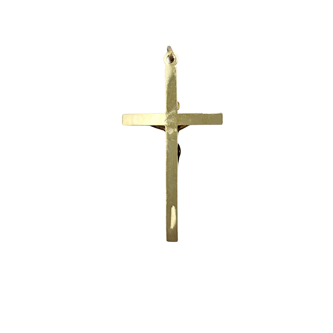 9ct Yellow Gold Crucifix Cross Pendant