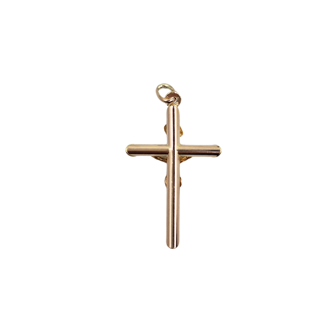 9ct Yellow Gold Crucifix Cross Pendant