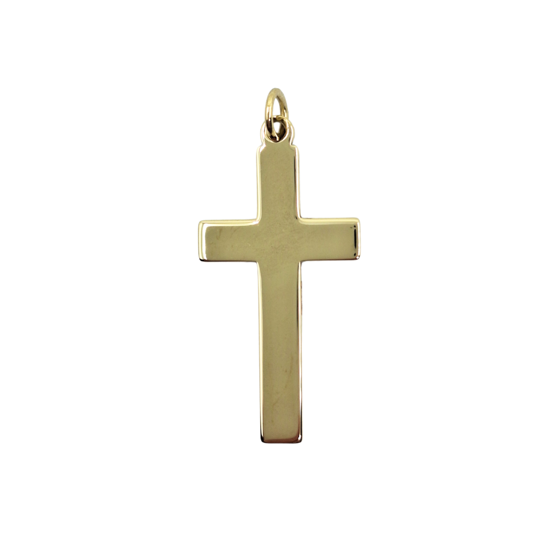9ct Yellow Gold Plain Cross Pendant