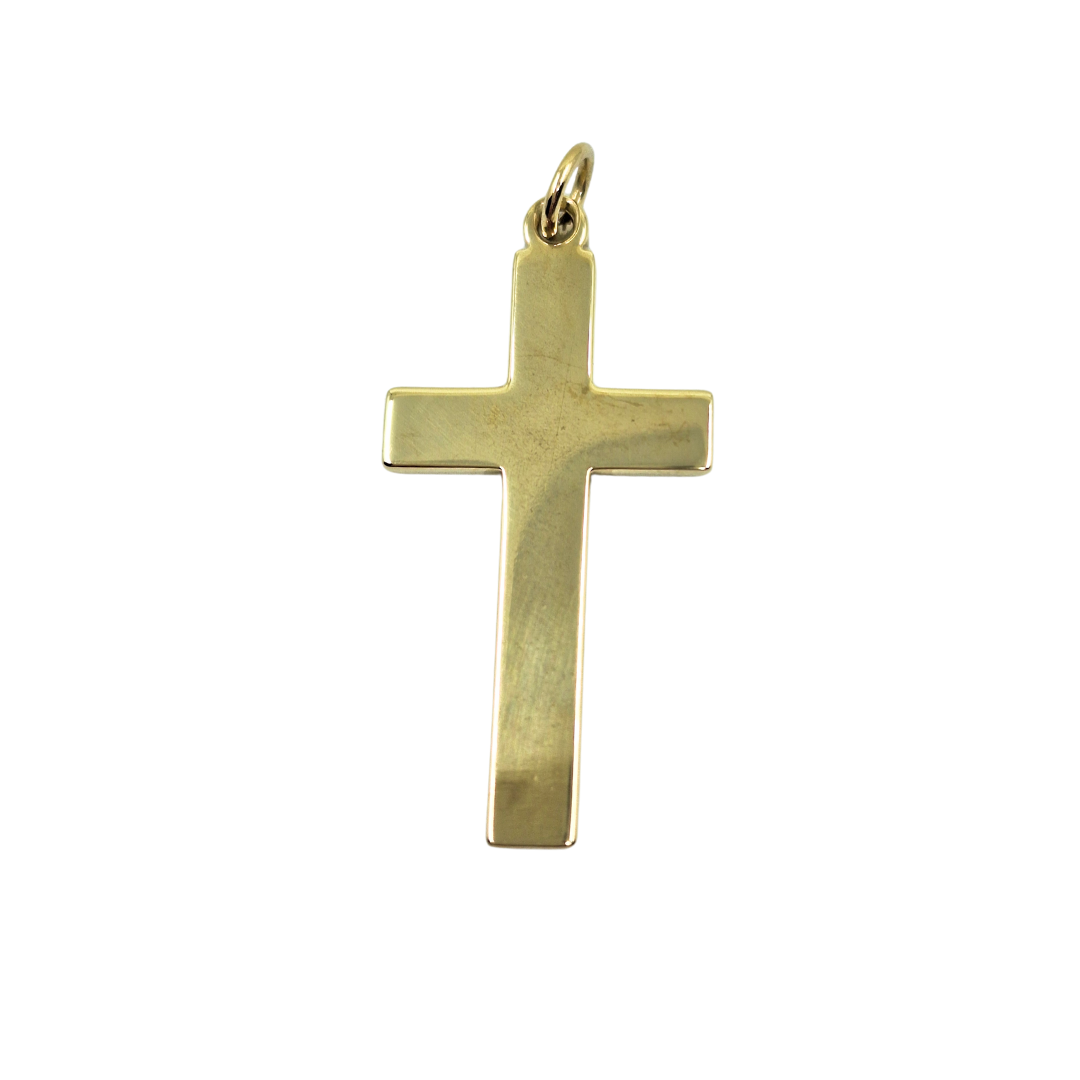 9ct Yellow Gold Plain Cross Pendant