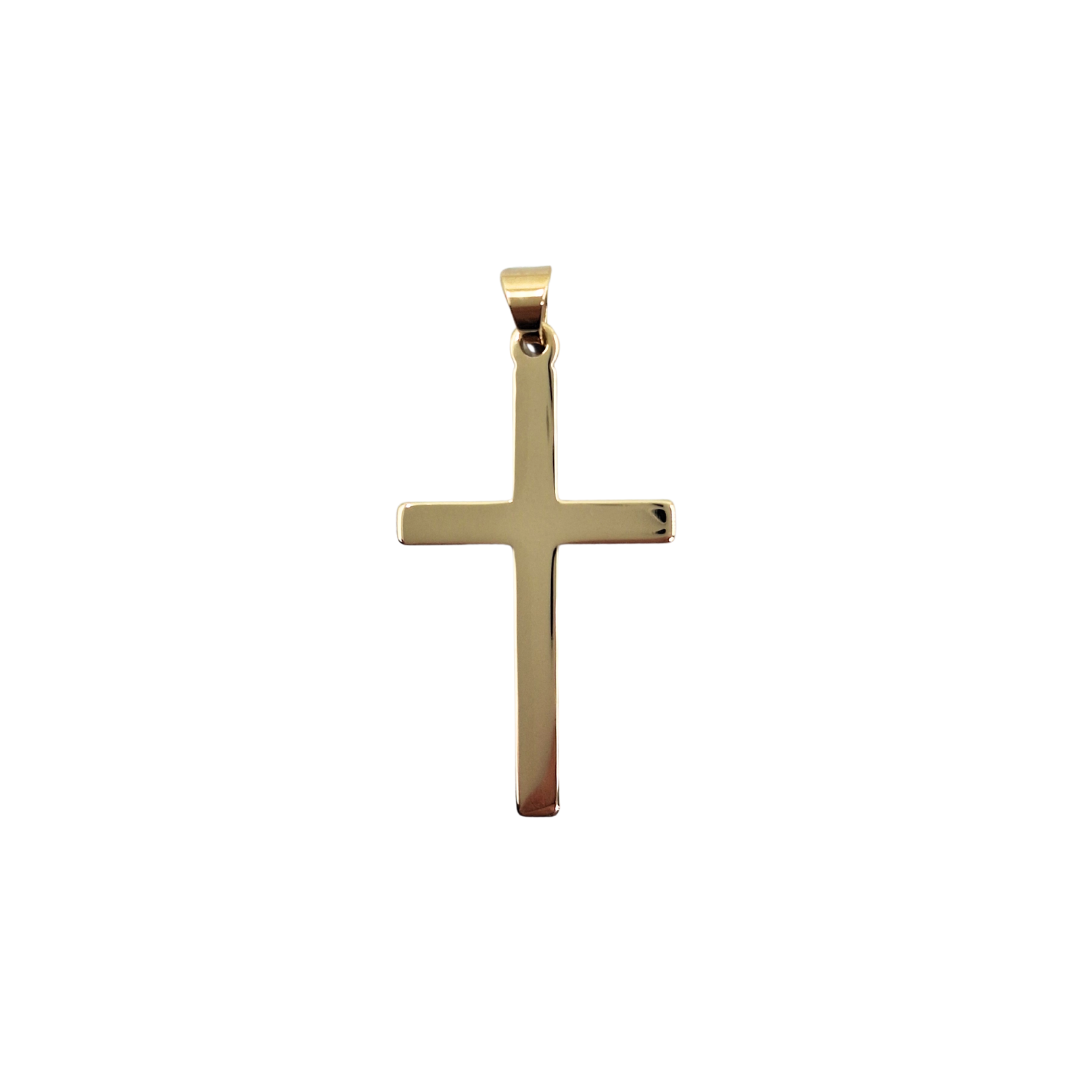 9ct Yellow Gold Plain Cross Pendant