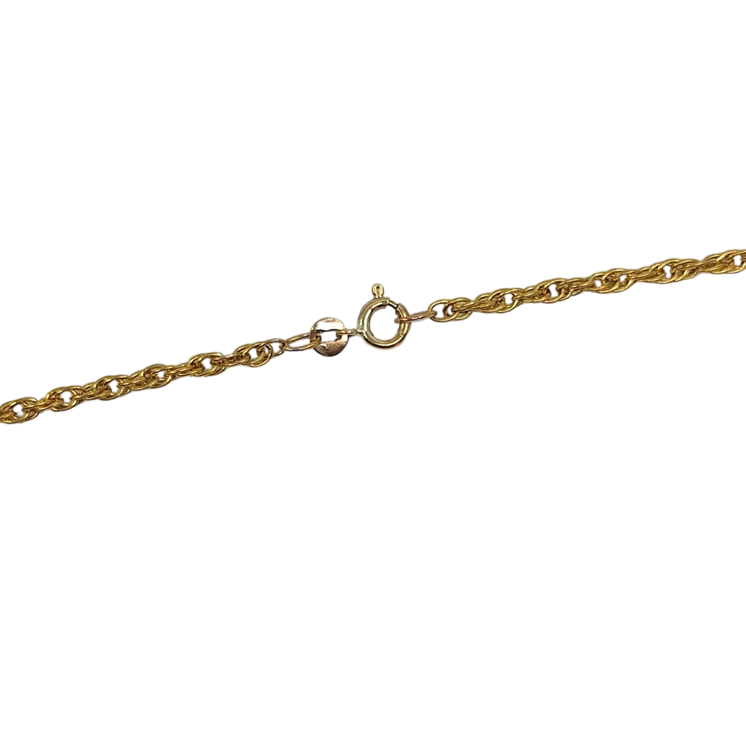 9ct/22ct Yellow Gold Full Sovereign Pendant & Chain 1885