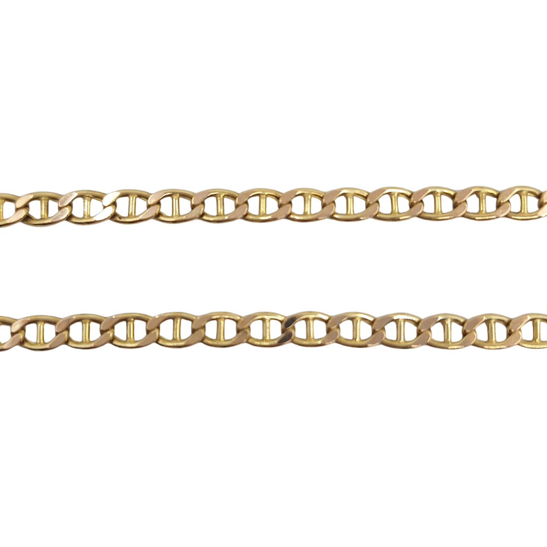 14ct Yellow Gold Marine Link Chain 18"