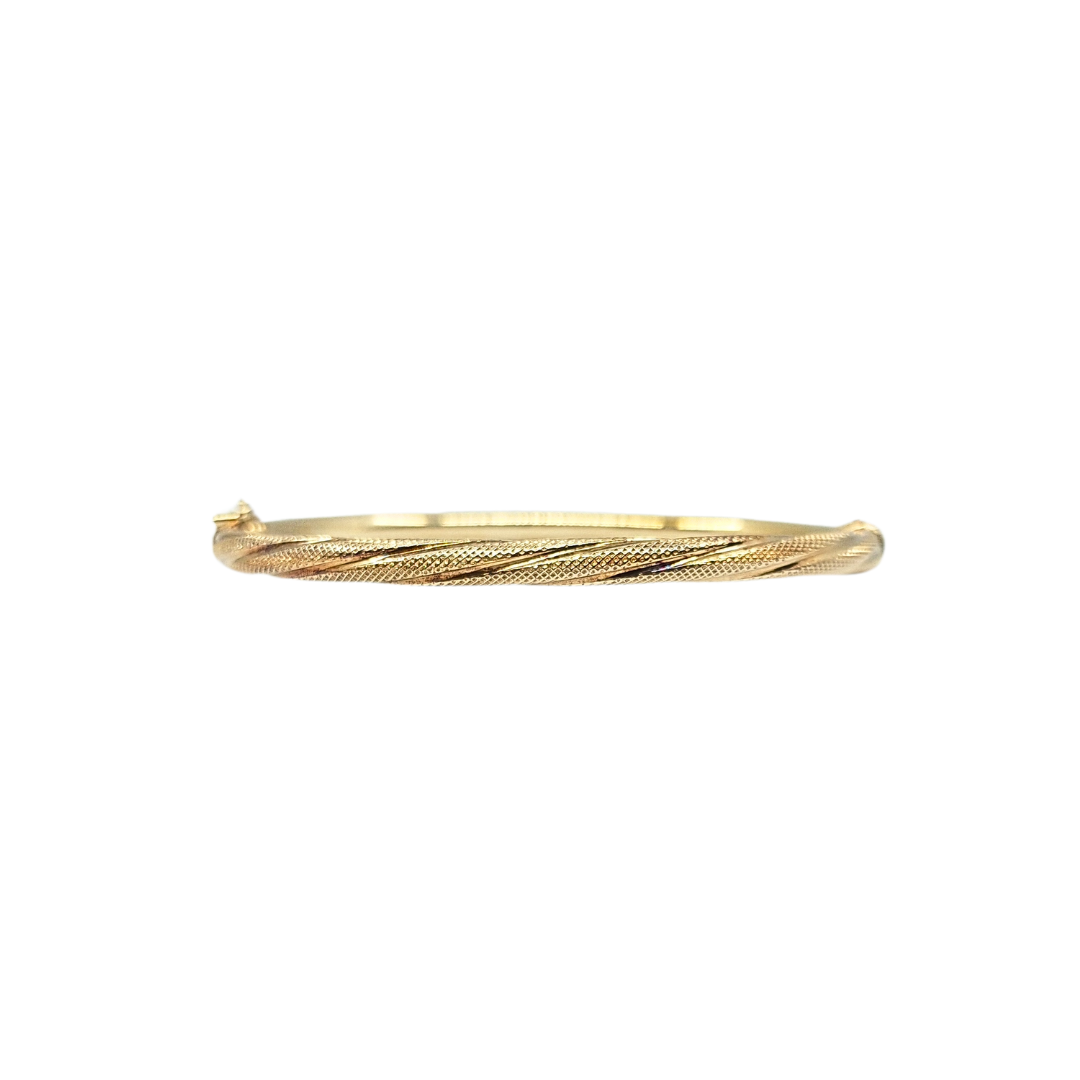 9ct Yellow Gold Twist Bangle