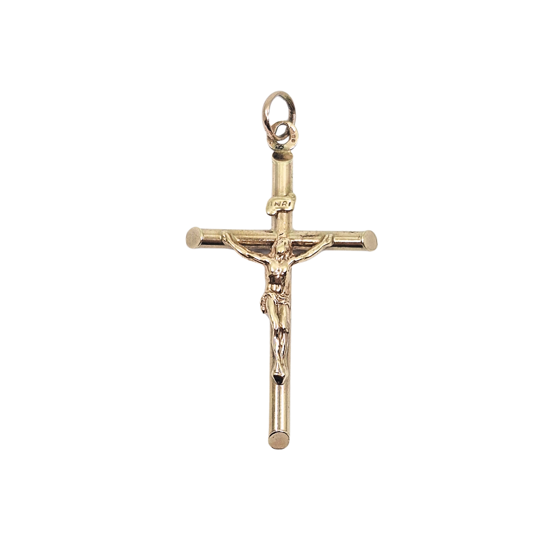 9ct Yellow Gold Crucifix