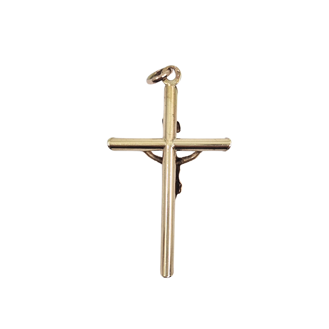 9ct Yellow Gold Crucifix