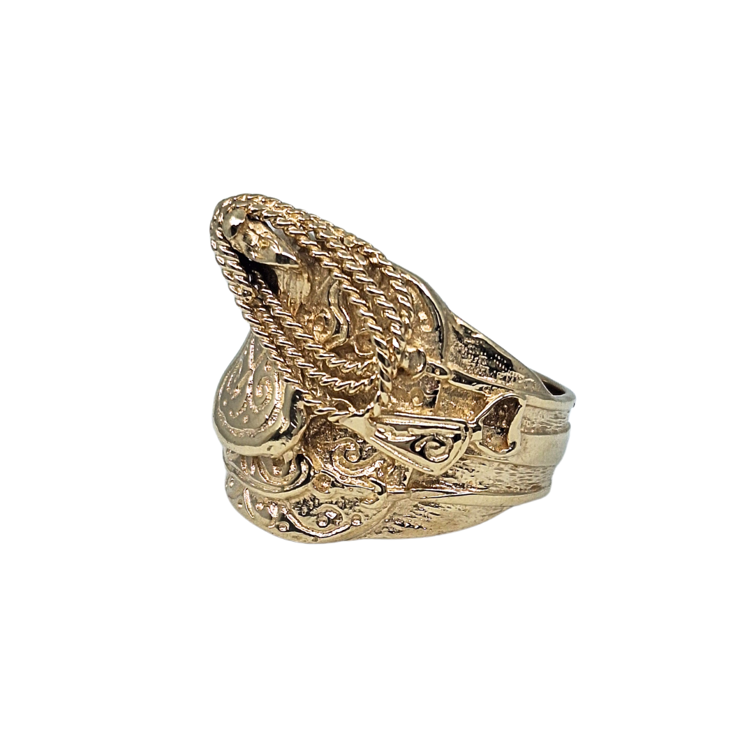 9ct Yellow Gold Saddle Ring