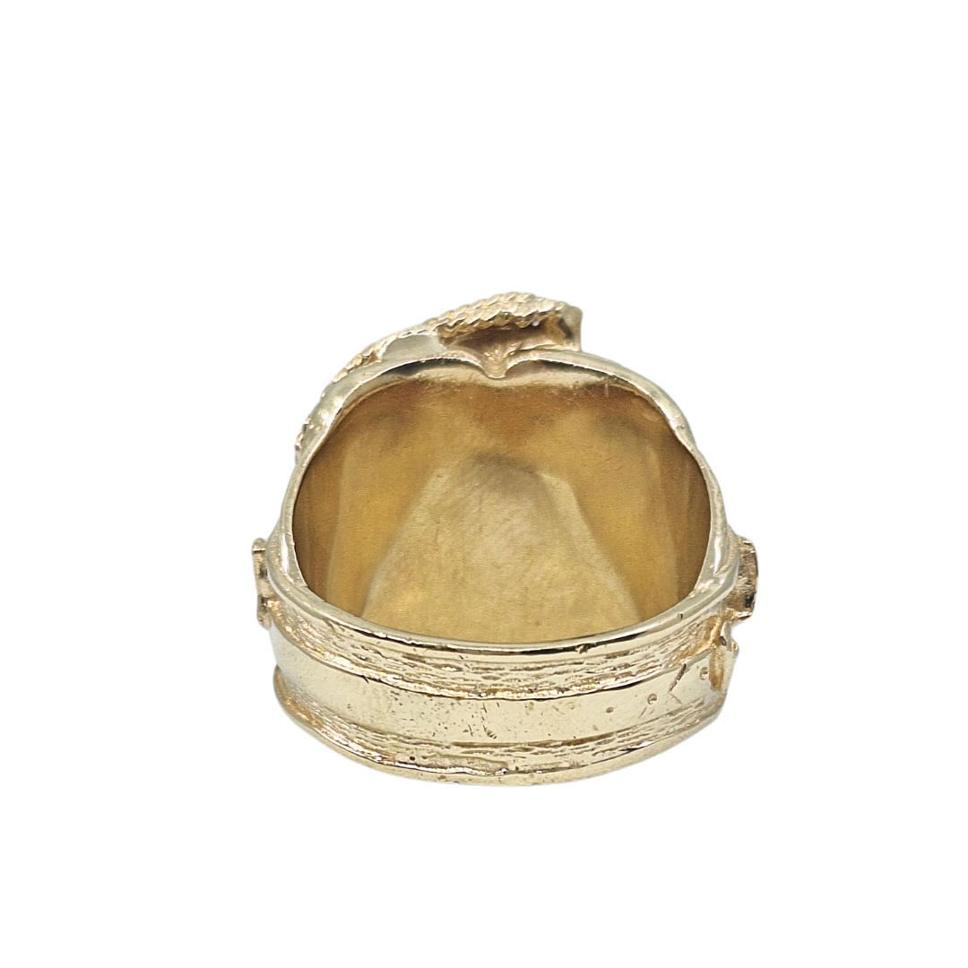 9ct Yellow Gold Saddle Ring