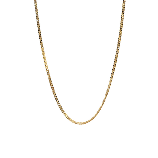 9ct Yellow Gold Fine Curb Chain 20"