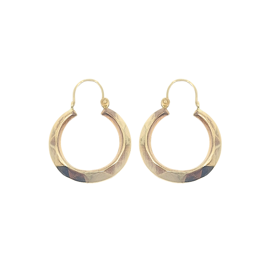 9ct Yellow Gold Creole Earrings