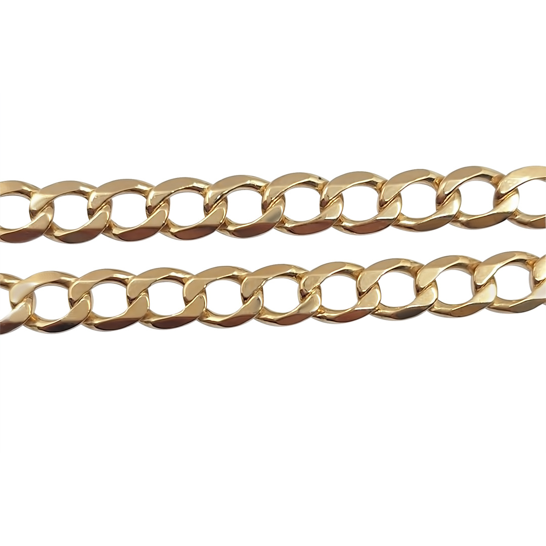 9ct Yellow Gold Curb Chain 23"