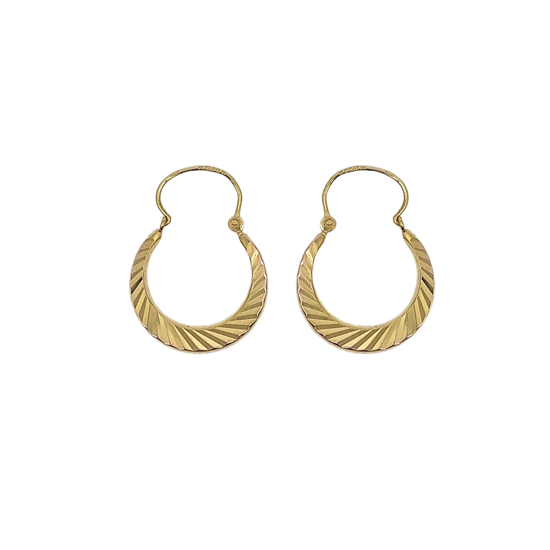 9ct Yellow Gold Creole Earrings