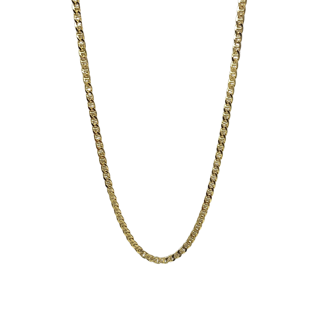9ct Yellow Gold Anchor Chain 22"