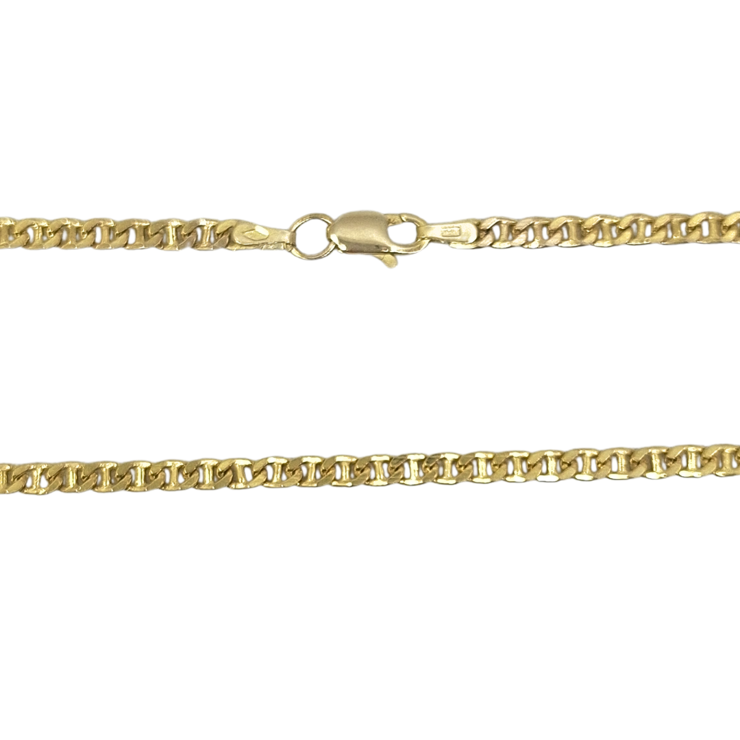 9ct Yellow Gold Anchor Chain 22"