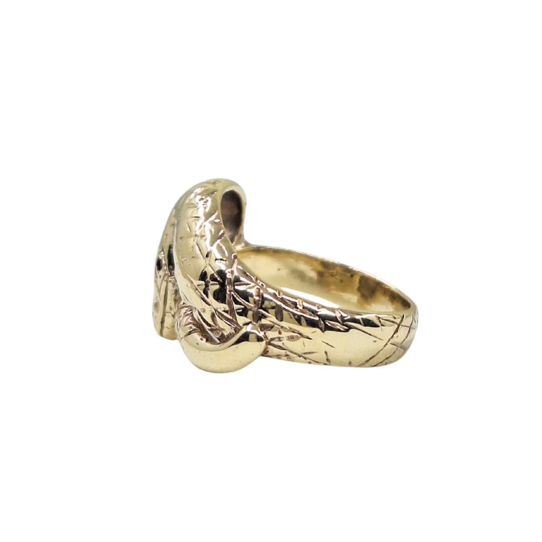 9ct Yellow Gold Snake Ring