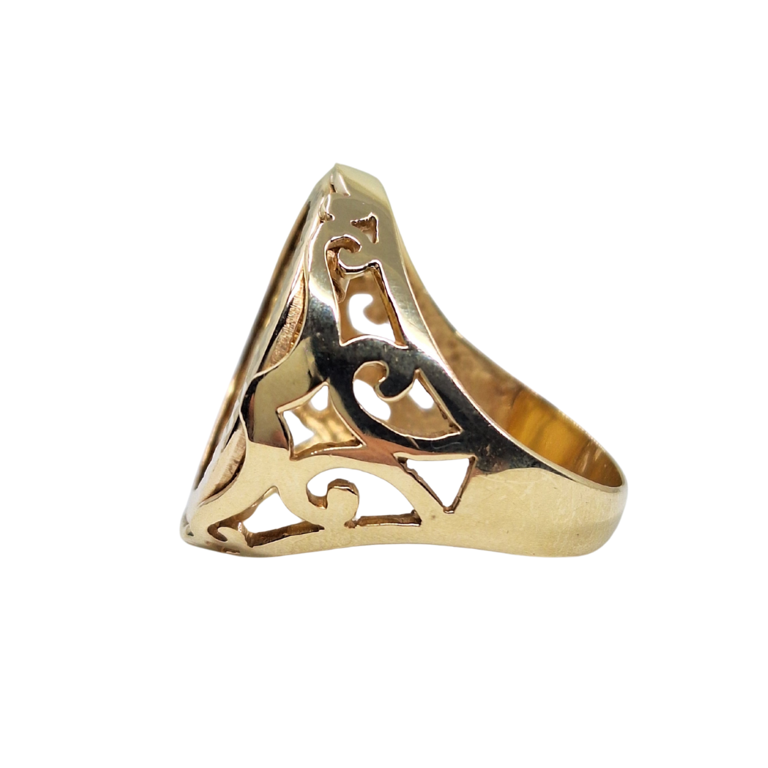 9ct/22ct Yellow Gold Full Sovereign Ring 1966