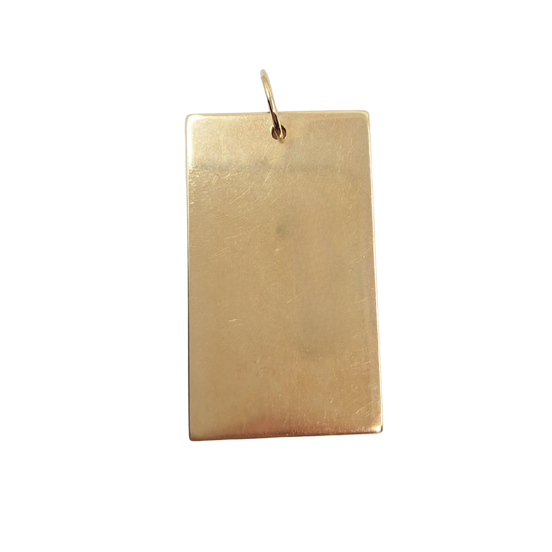 9ct Yellow Gold Ingot Pendant