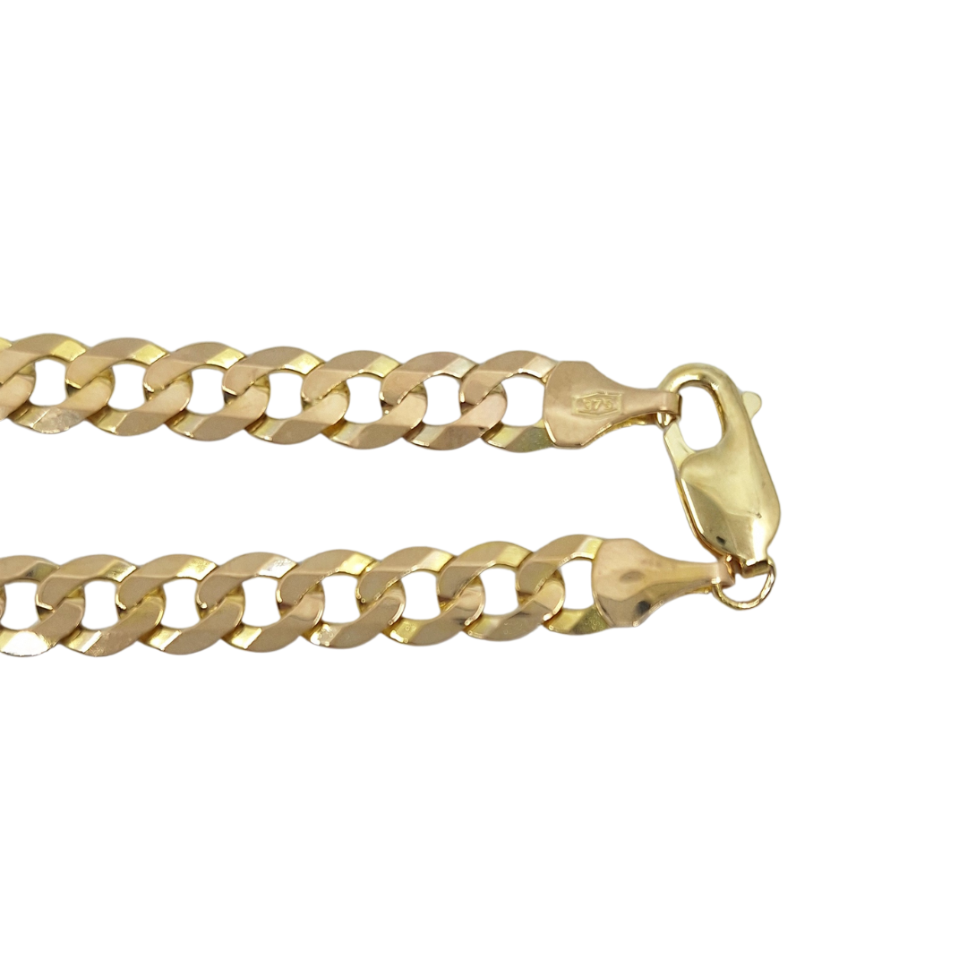 9ct Yellow Gold Curb Chain 18"