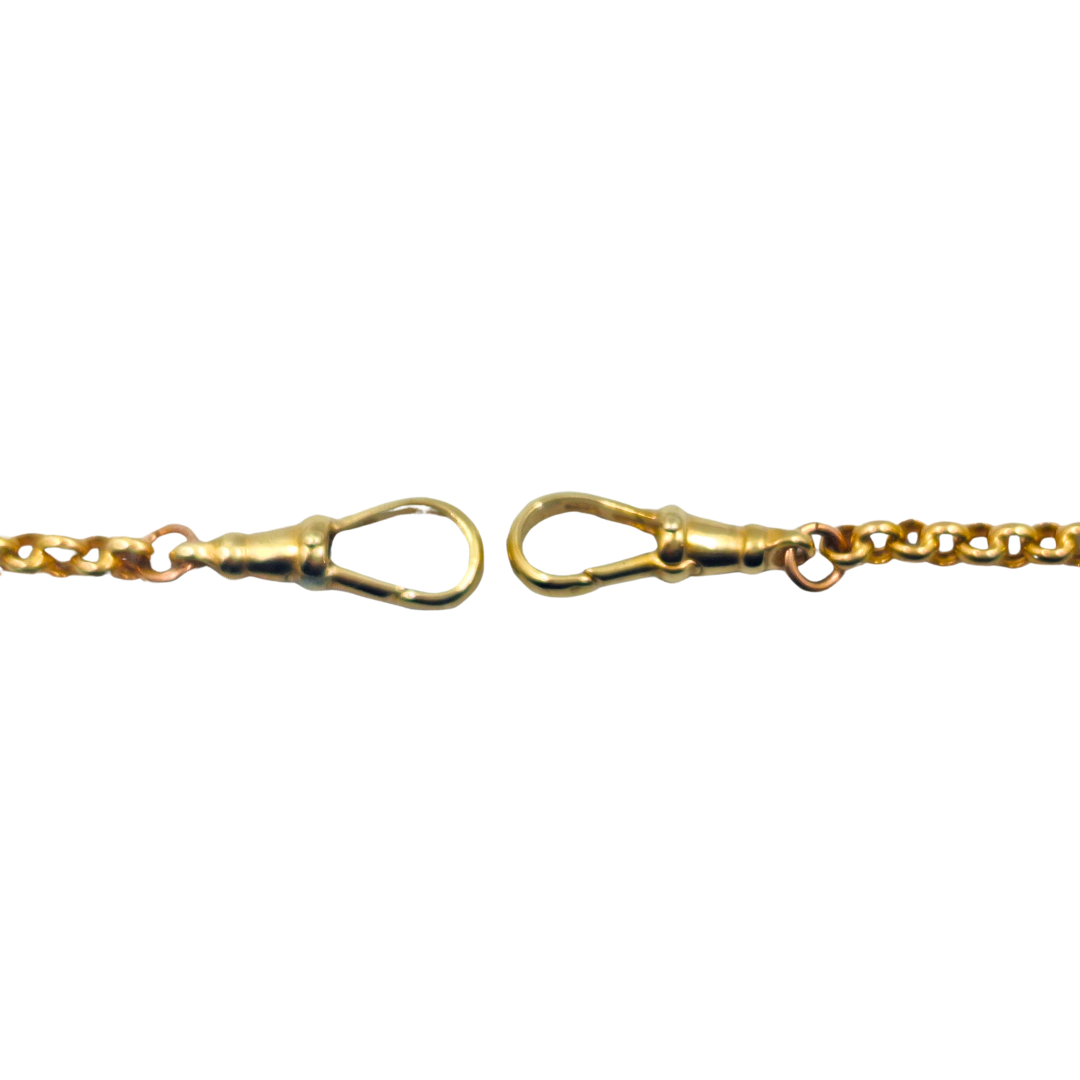 9ct Yellow Gold Belcher Chain With T-Bar 18.5"